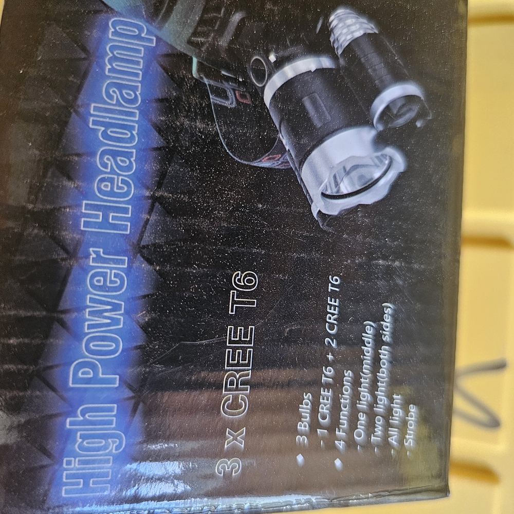 High Power Headlamp with 3 CREE T6 Bulbs